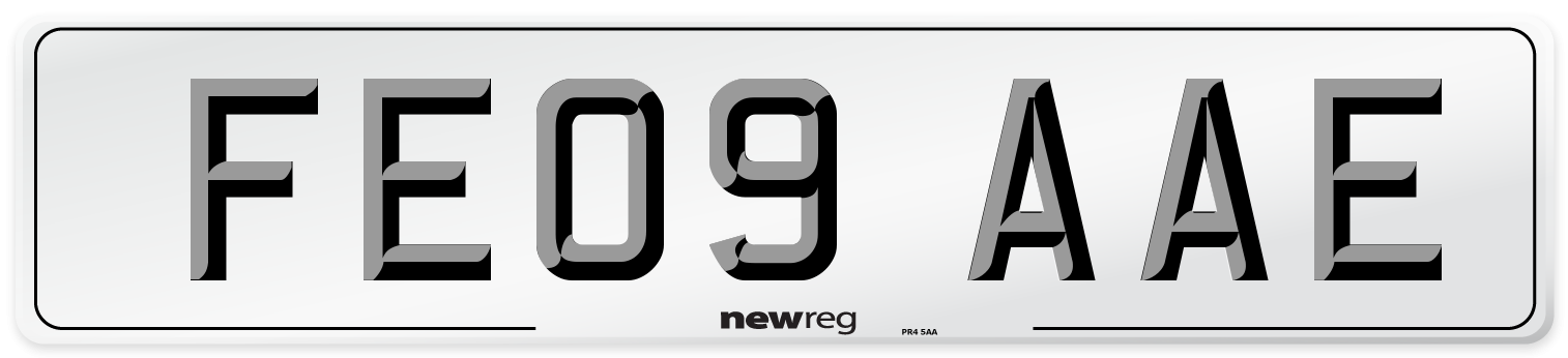 FE09 AAE Number Plate from New Reg